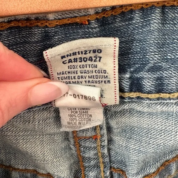 TRUE RELIGION Vintage Low-Rise Boot Cut Jeans Size 31 Archive Y2K Vintage - Picture 6 of 14